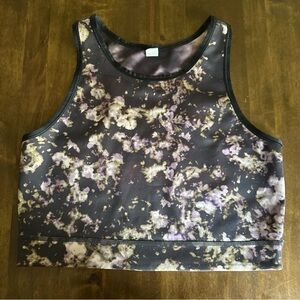 Title Nine Mad Dash‎ Reversible Cropped Tank Women Size M Run Gym Yoga Workout